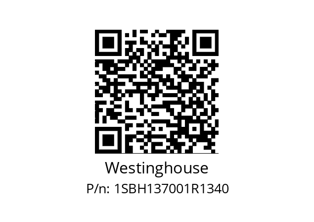   Westinghouse 1SBH137001R1340