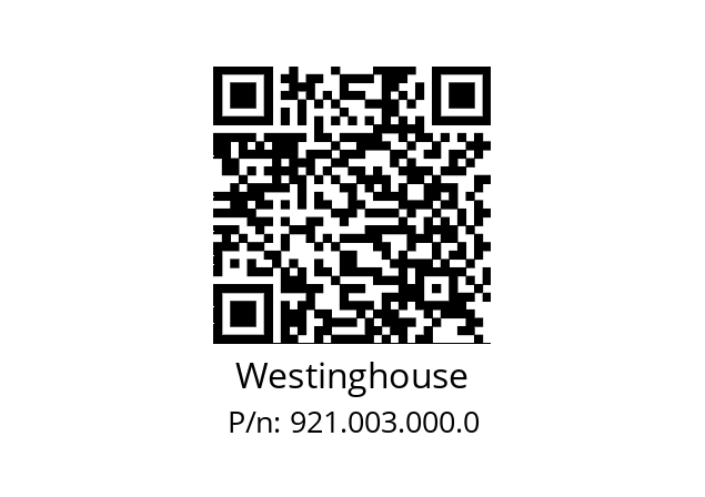   Westinghouse 921.003.000.0