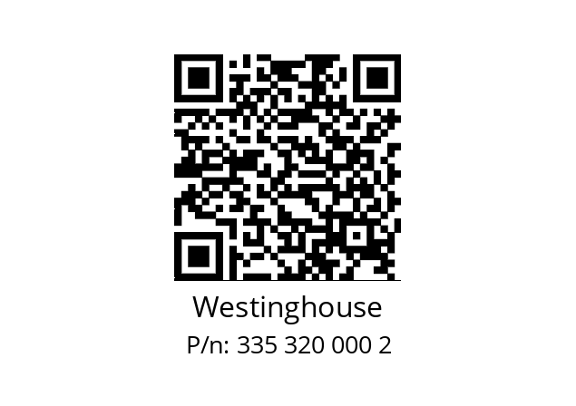   Westinghouse 335 320 000 2