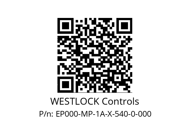   WESTLOCK Controls EP000-MP-1A-X-540-0-000