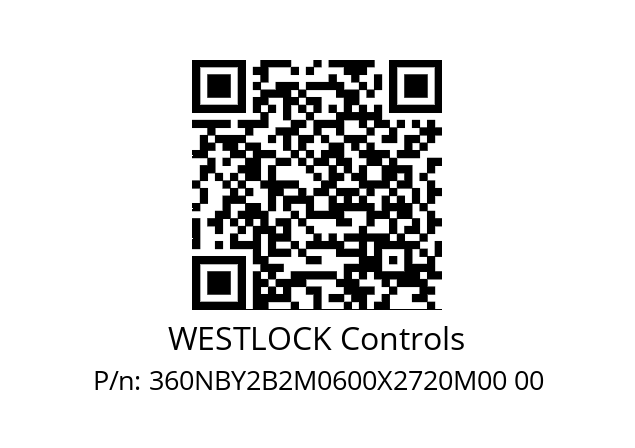   WESTLOCK Controls 360NBY2B2M0600X2720M00 00