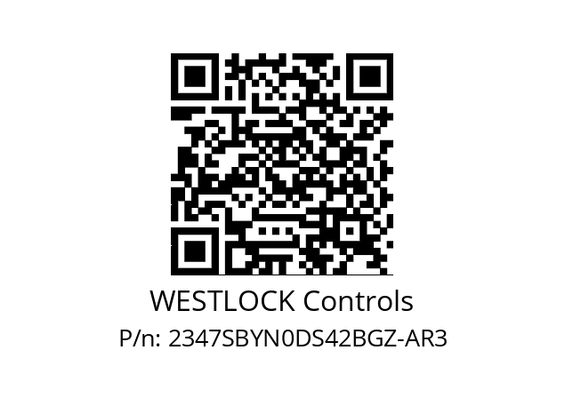   WESTLOCK Controls 2347SBYN0DS42BGZ-AR3