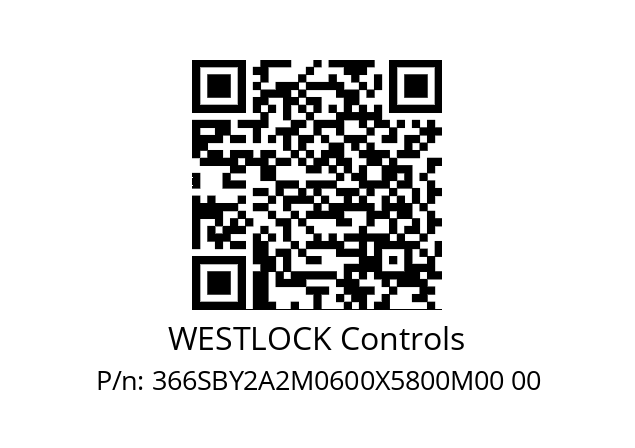   WESTLOCK Controls 366SBY2A2M0600X5800M00 00