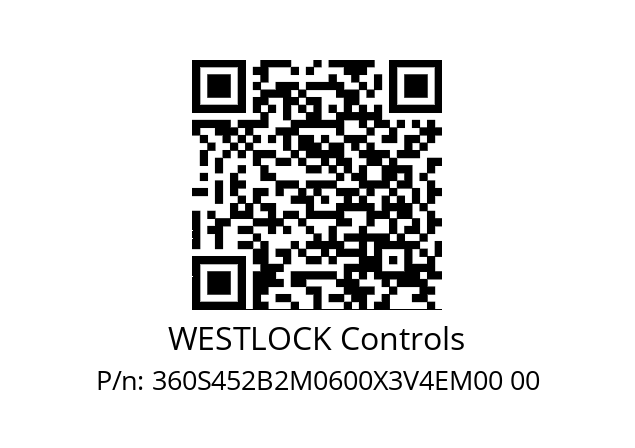   WESTLOCK Controls 360S452B2M0600X3V4EM00 00