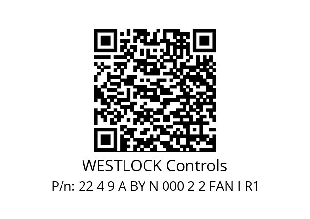   WESTLOCK Controls 22 4 9 A BY N 000 2 2 FAN I R1