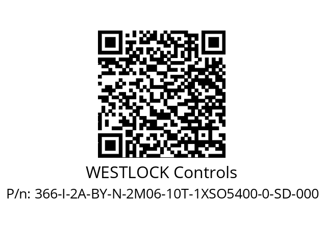   WESTLOCK Controls 366-I-2A-BY-N-2M06-10T-1XSO5400-0-SD-000