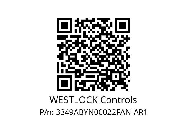   WESTLOCK Controls 3349ABYN00022FAN-AR1