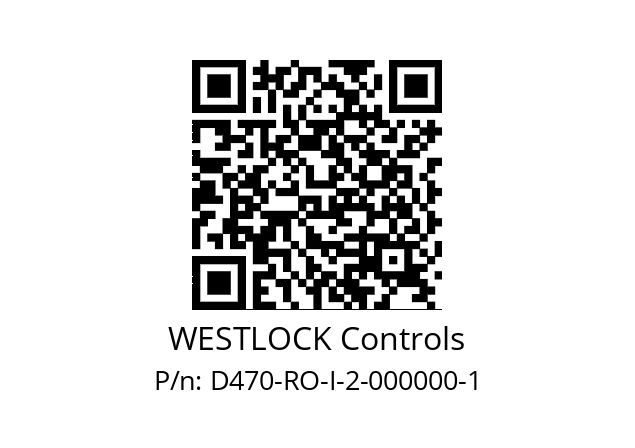   WESTLOCK Controls D470-RO-I-2-000000-1