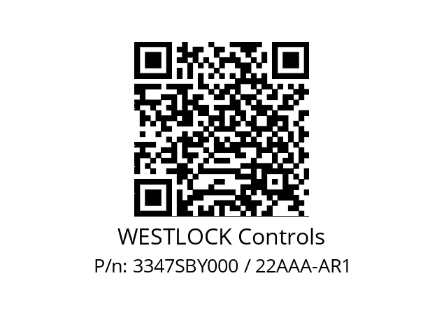   WESTLOCK Controls 3347SBY000 / 22AAA-AR1