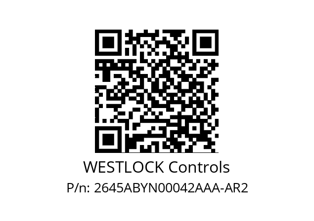   WESTLOCK Controls 2645ABYN00042AAA-AR2