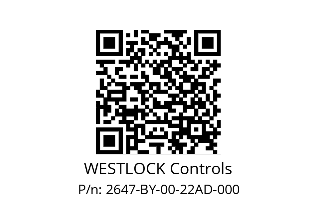   WESTLOCK Controls 2647-BY-00-22AD-000