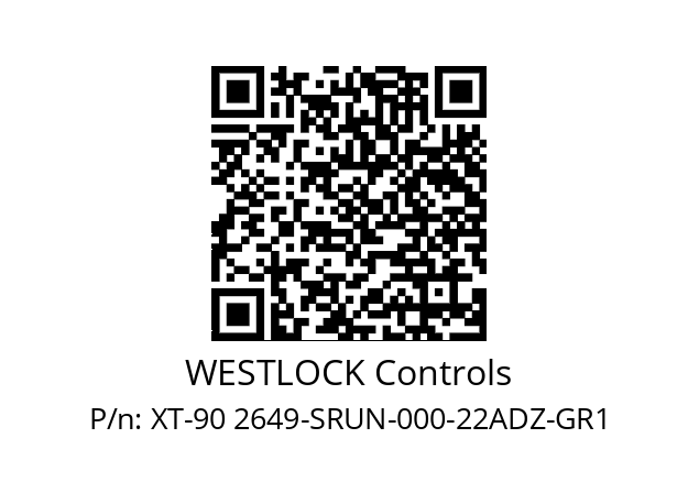   WESTLOCK Controls XT-90 2649-SRUN-000-22ADZ-GR1