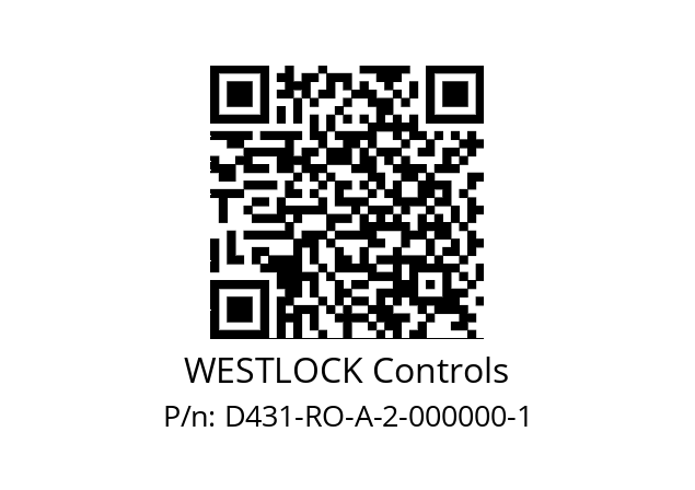   WESTLOCK Controls D431-RO-A-2-000000-1