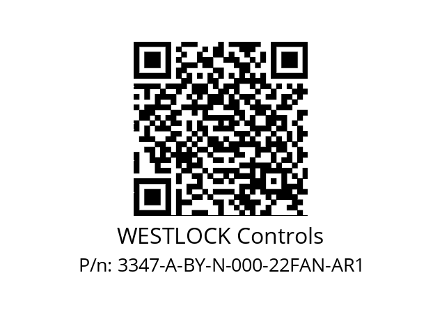   WESTLOCK Controls 3347-A-BY-N-000-22FAN-AR1