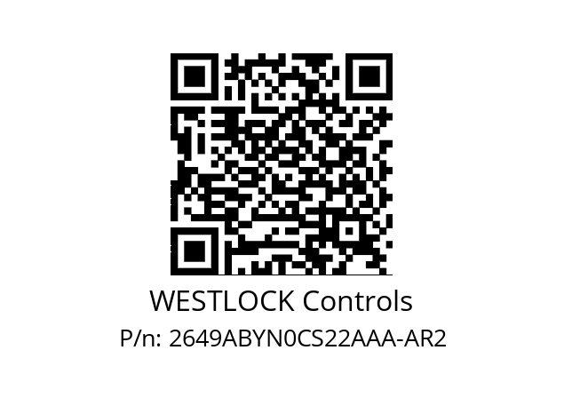   WESTLOCK Controls 2649ABYN0CS22AAA-AR2