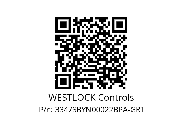   WESTLOCK Controls 3347SBYN00022BPA-GR1