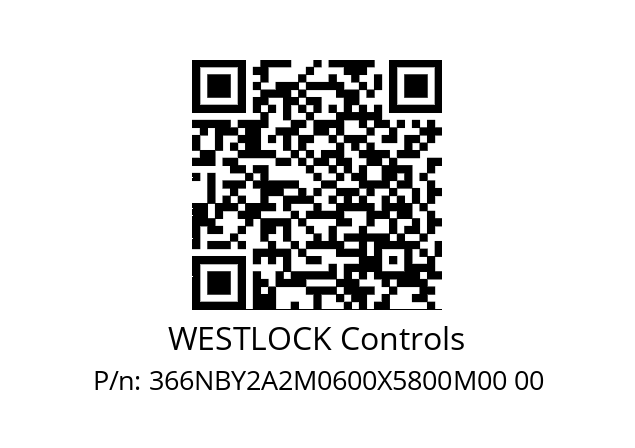   WESTLOCK Controls 366NBY2A2M0600X5800M00 00