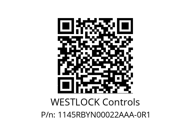   WESTLOCK Controls 1145RBYN00022AAA-0R1