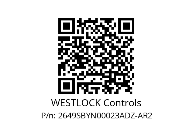   WESTLOCK Controls 2649SBYN00023ADZ-AR2