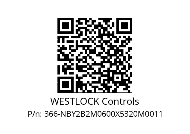   WESTLOCK Controls 366-NBY2B2M0600X5320M0011