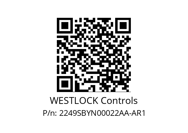   WESTLOCK Controls 2249SBYN00022AA-AR1