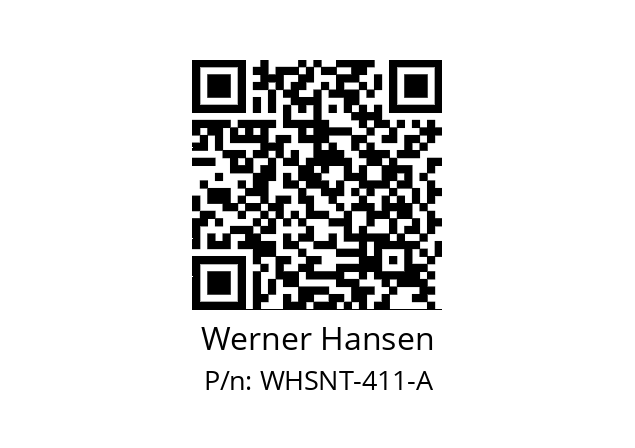   Werner Hansen WHSNT-411-A