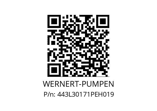   WERNERT-PUMPEN 443L30171PEH019