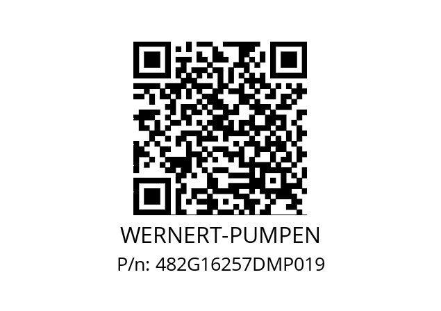   WERNERT-PUMPEN 482G16257DMP019