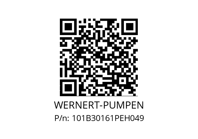   WERNERT-PUMPEN 101B30161PEH049