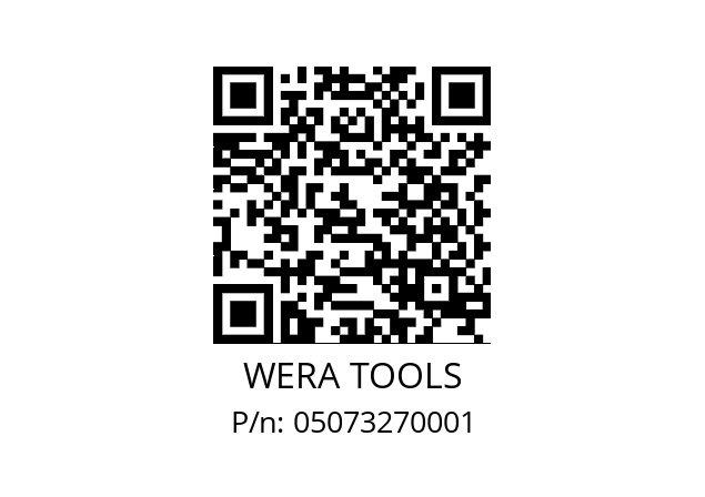   WERA TOOLS 05073270001