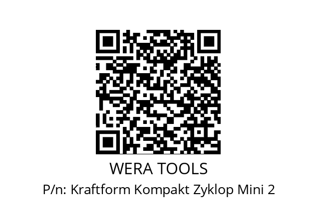   WERA TOOLS Kraftform Kompakt Zyklop Mini 2