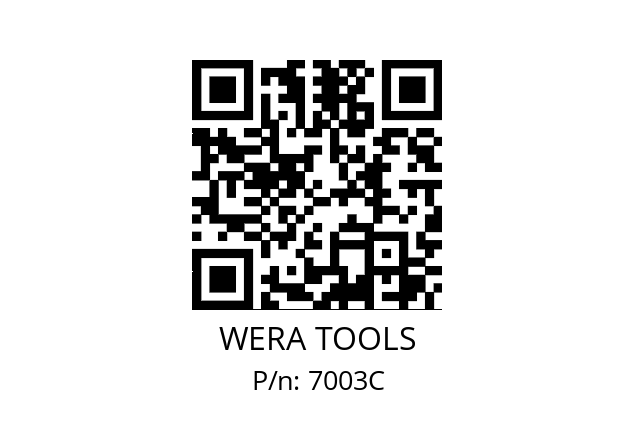   WERA TOOLS 7003C