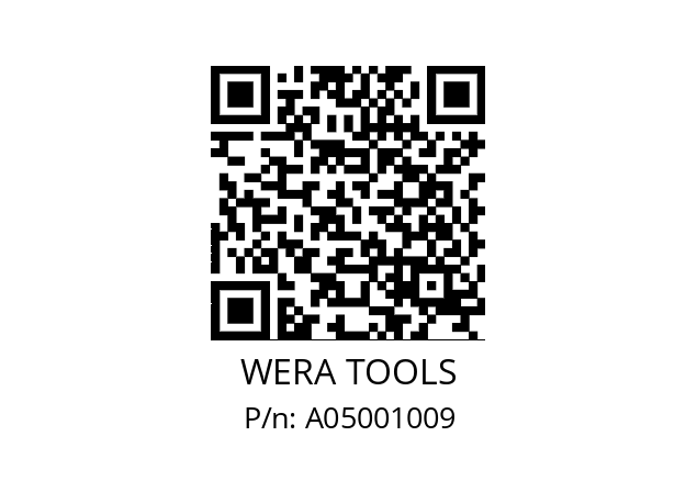   WERA TOOLS A05001009