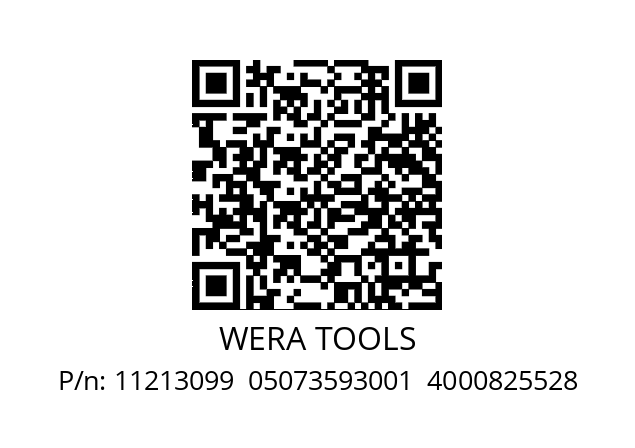   WERA TOOLS 11213099  05073593001  4000825528