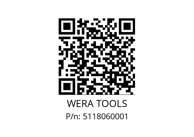   WERA TOOLS 5118060001