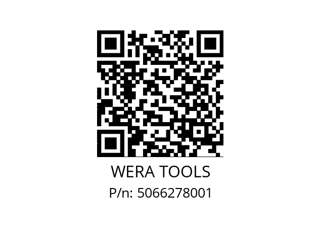   WERA TOOLS 5066278001