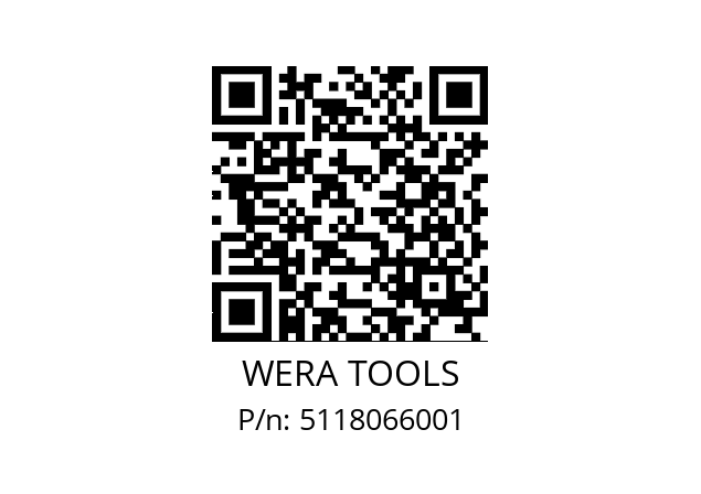   WERA TOOLS 5118066001