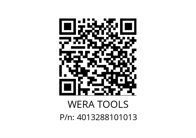   WERA TOOLS 4013288101013