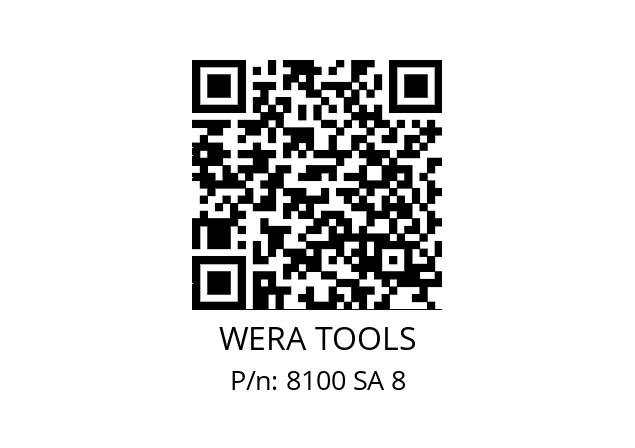   WERA TOOLS 8100 SA 8