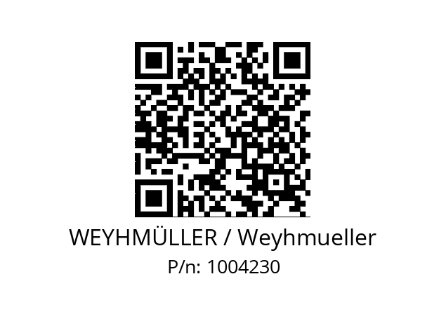   WEYHMÜLLER / Weyhmueller 1004230