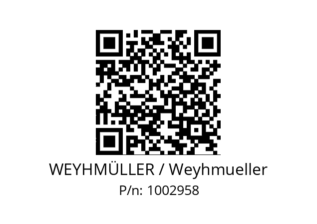   WEYHMÜLLER / Weyhmueller 1002958