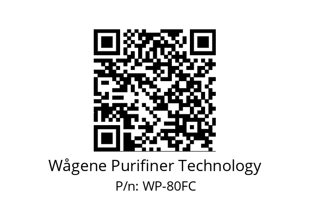   Wågene Purifiner Technology WP-80FC