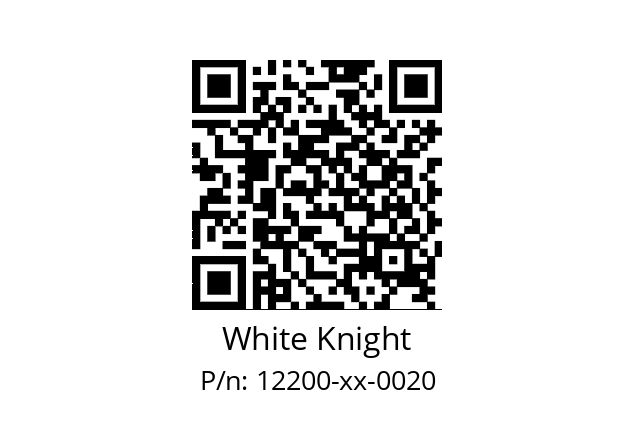   White Knight 12200-xx-0020