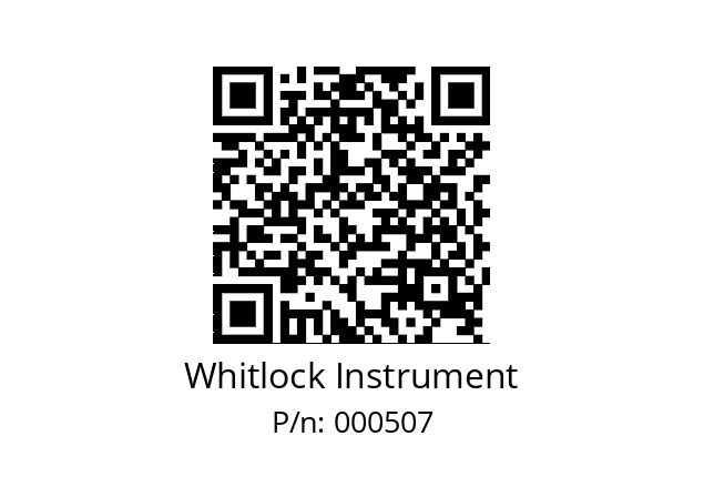   Whitlock Instrument 000507