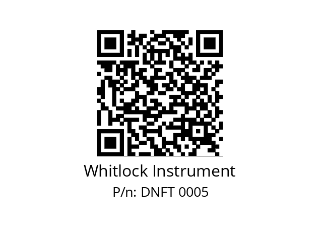   Whitlock Instrument DNFT 0005