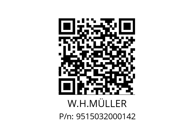   W.H.MÜLLER 9515032000142