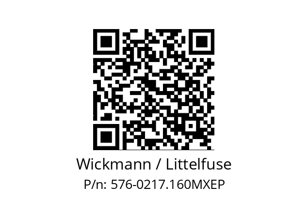   Wickmann / Littelfuse 576-0217.160MXEP