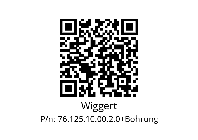   Wiggert 76.125.10.00.2.0+Bohrung