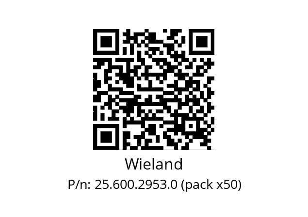   Wieland 25.600.2953.0 (pack x50)