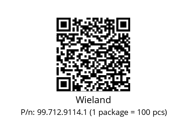   Wieland 99.712.9114.1 (1 package = 100 pcs)